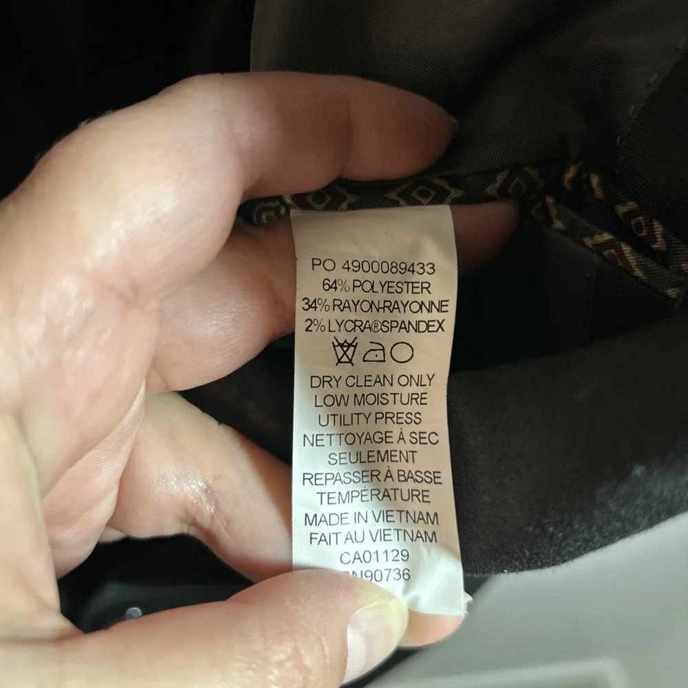 Lauren Ralph Lauren Men's Suit Jacket‎ Coat Black Solid Size 44 R